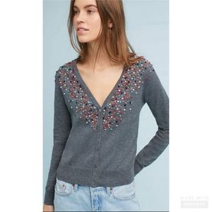 Moth for Anthropologie French knotted cardigan
